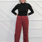 Penny Ribbed Mock Neck Top