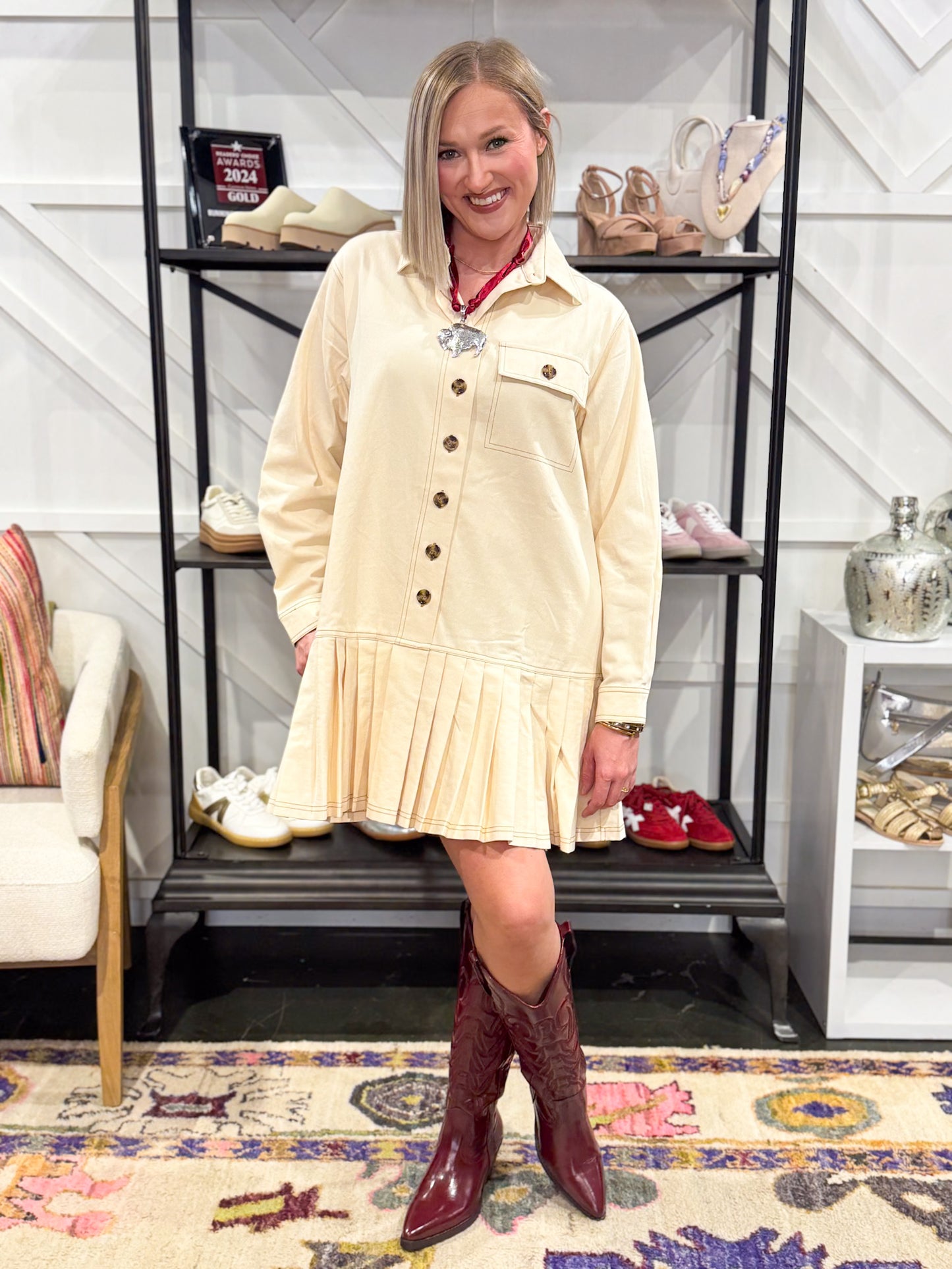 Jonah Ruffle Hem Dress