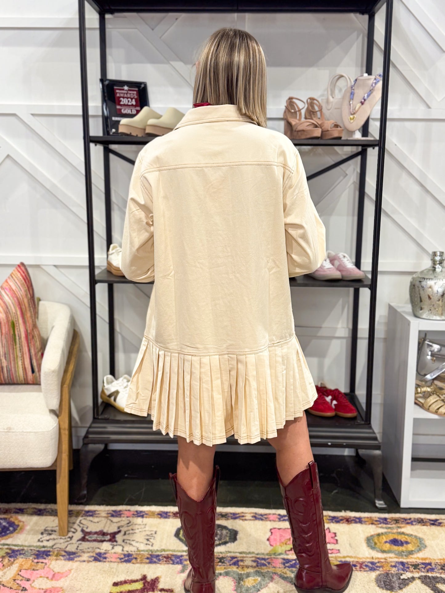 Jonah Ruffle Hem Dress