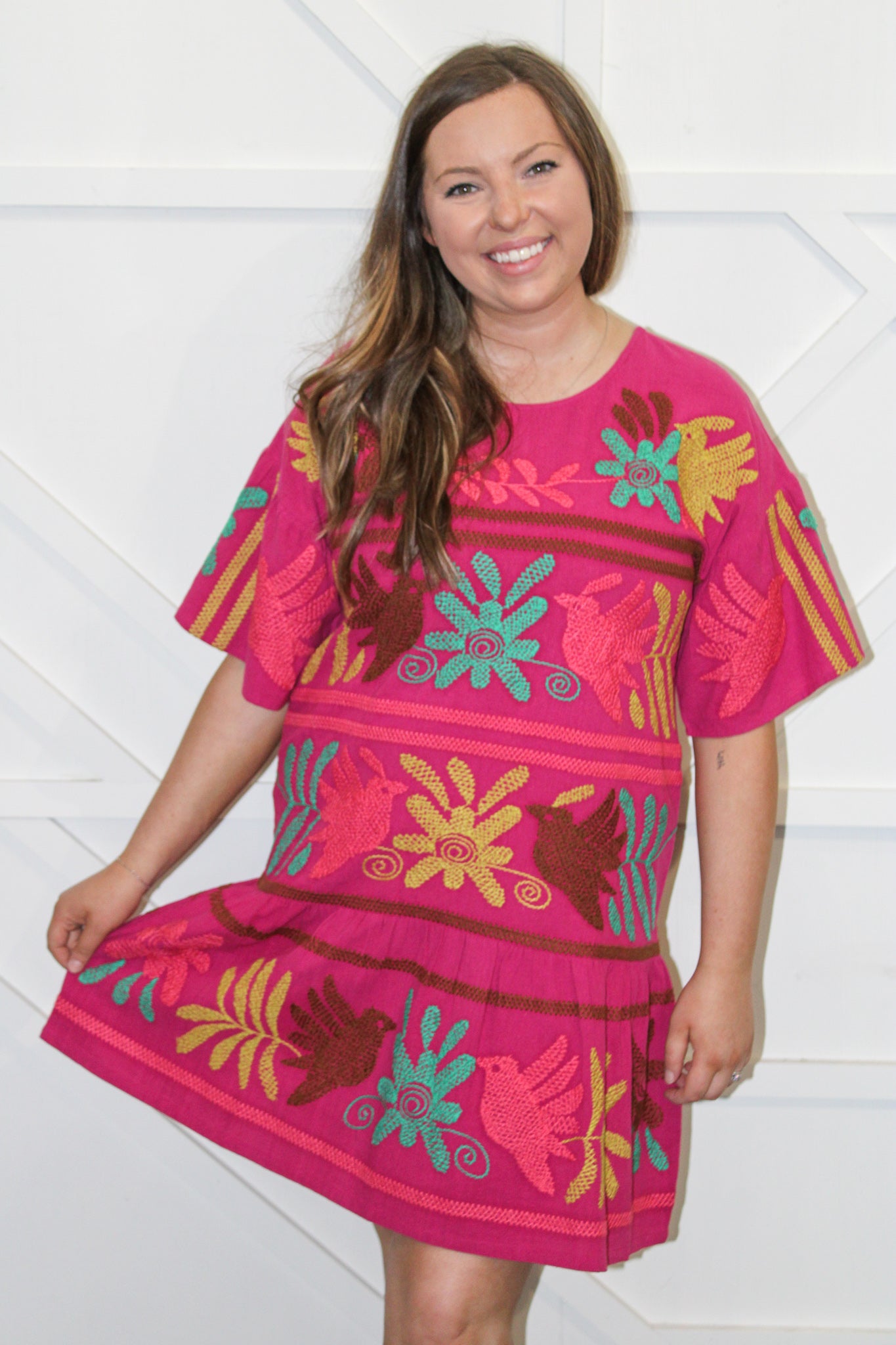 LoraLee Embroidered Dress