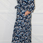 Ruffle Collar Midi Dress