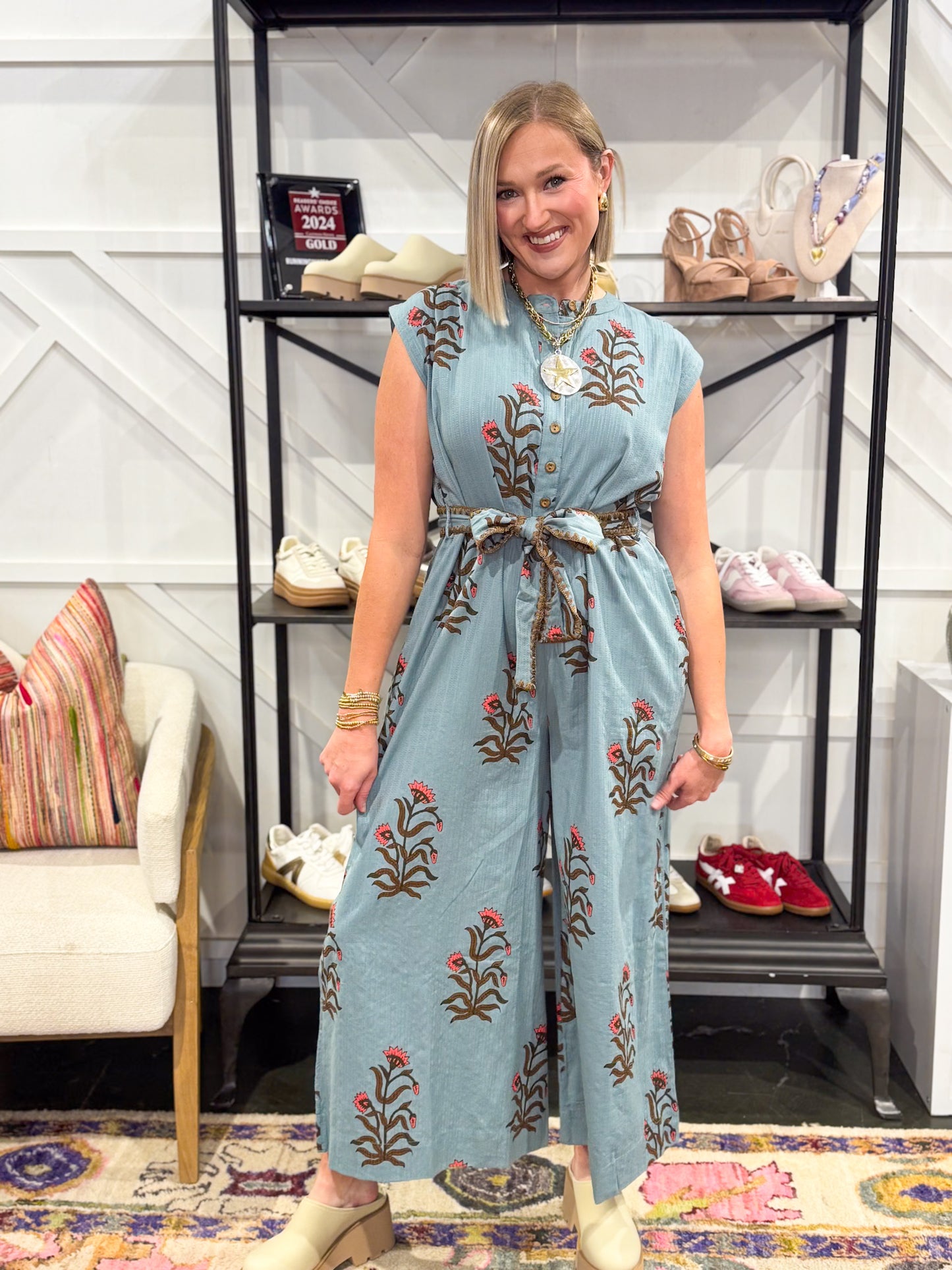 Block Print Jumpsuit