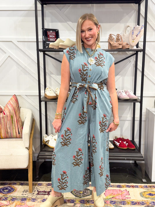 Block Print Jumpsuit