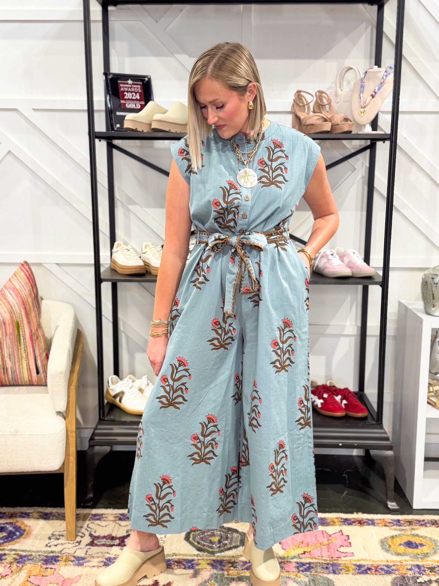 Block Print Jumpsuit