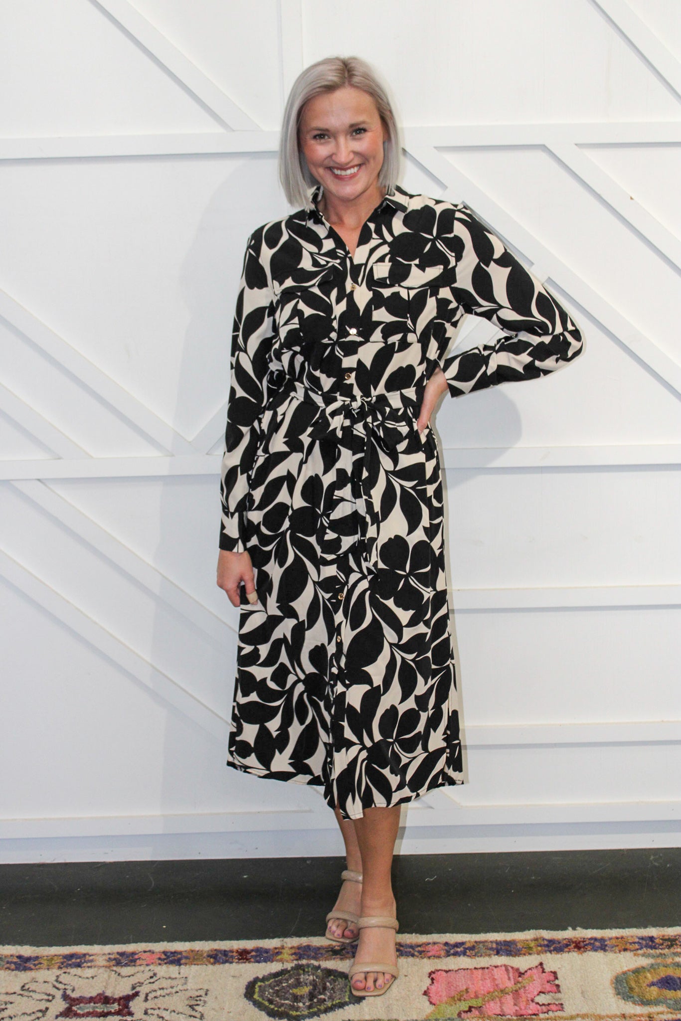 Valentina Printed Midi Dress