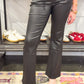 Jaxtyn Black Pleather Jean