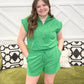 Ribbed Knit Cap Sleeve Romper