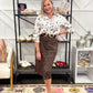 Cheetah Suede Skirt