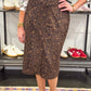 Cheetah Suede Skirt