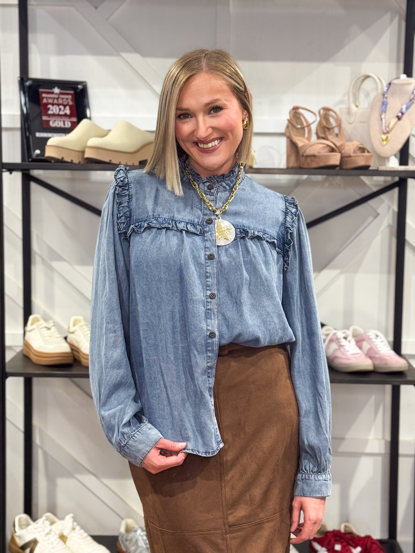 Willow Tencel Button Down Top