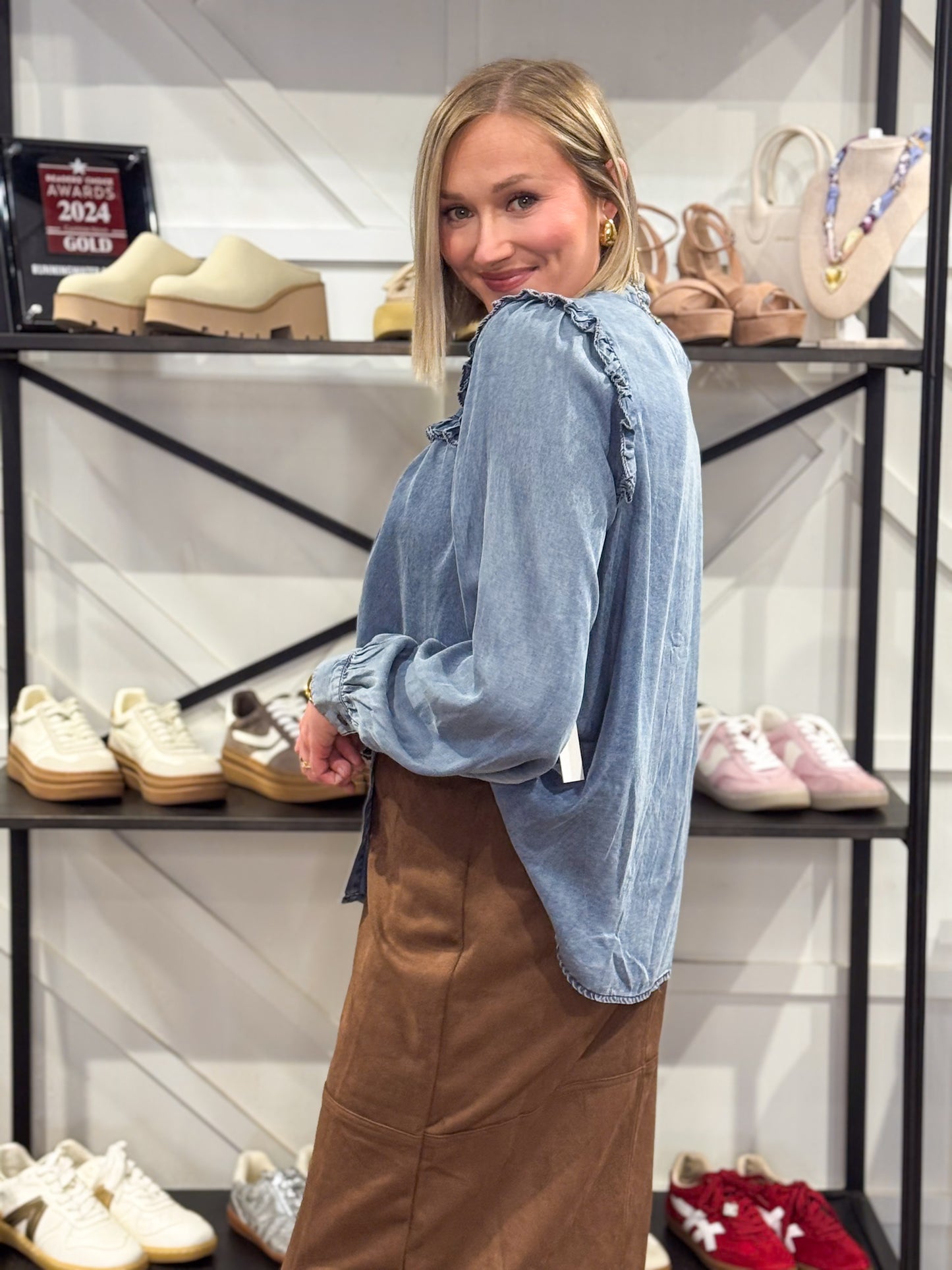 Willow Tencel Button Down Top