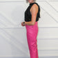 HW Tummy Control Faux Leather Pant