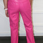 HW Tummy Control Faux Leather Pant