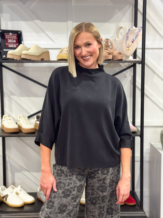 Lila Mock Neck Top