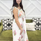 Tie Strap Floral Midi Dress