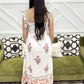 Tie Strap Floral Midi Dress