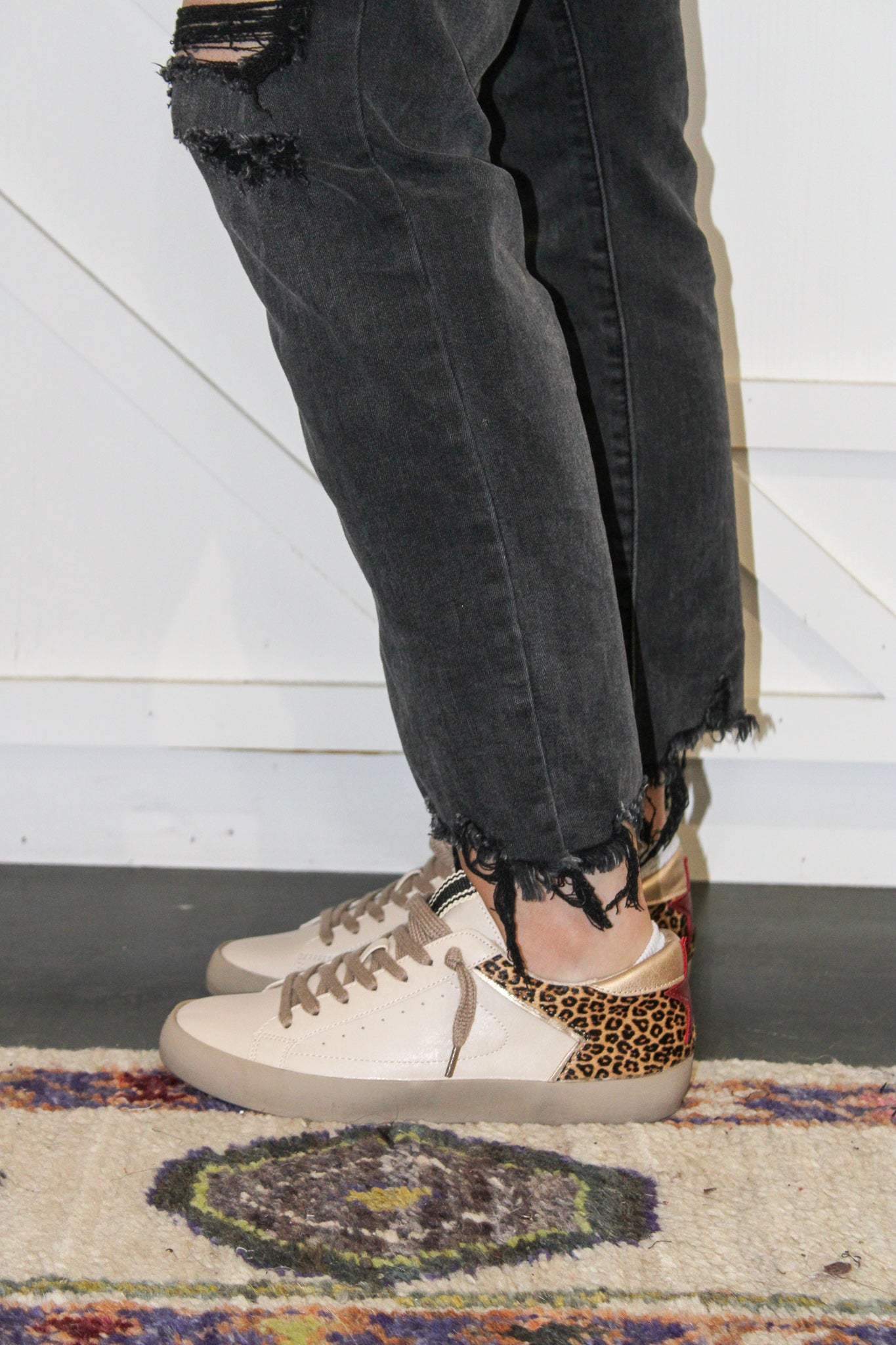 Paisley Leopard Sneakers