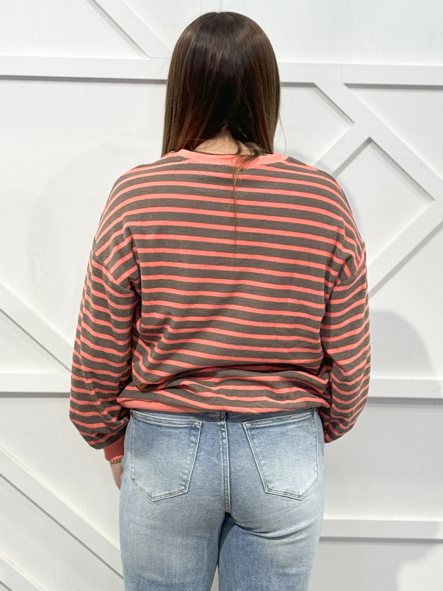 Kelci Striped Sweatshirt