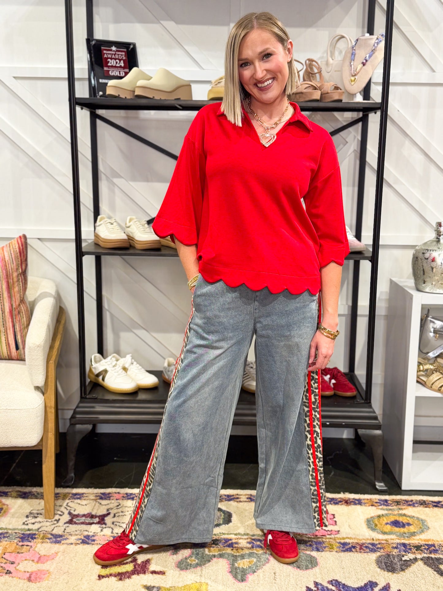 RP Leopard Stripe Jean