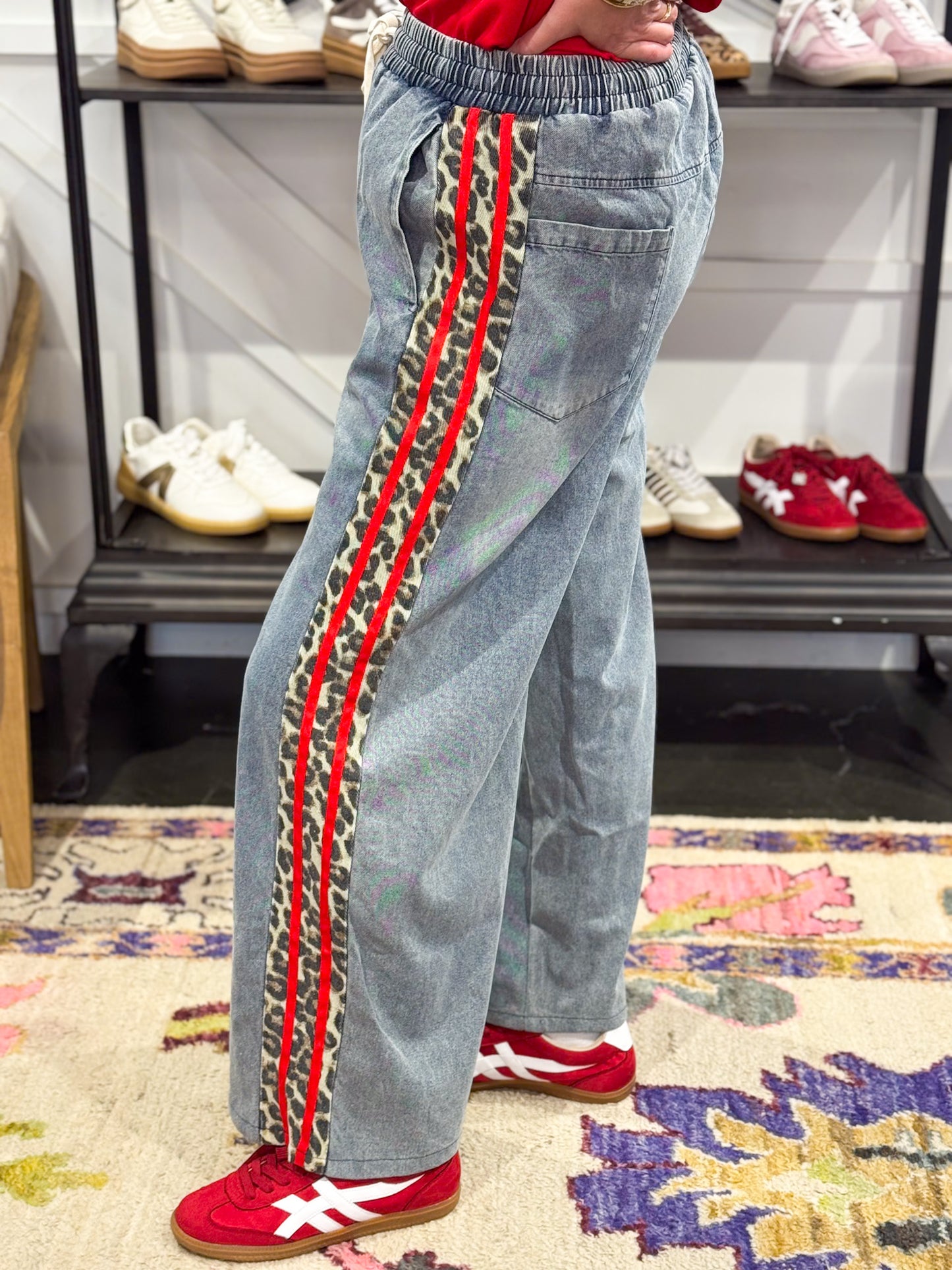 RP Leopard Stripe Jean