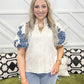Verity Puff Sleeve Vneck Top