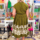Border Maxi Dress w Drop Waist
