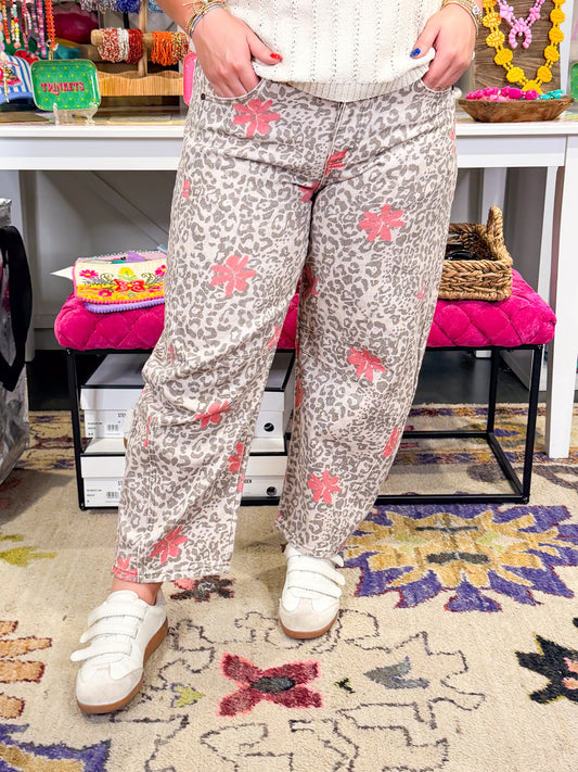 Rose Stone Printed Pants