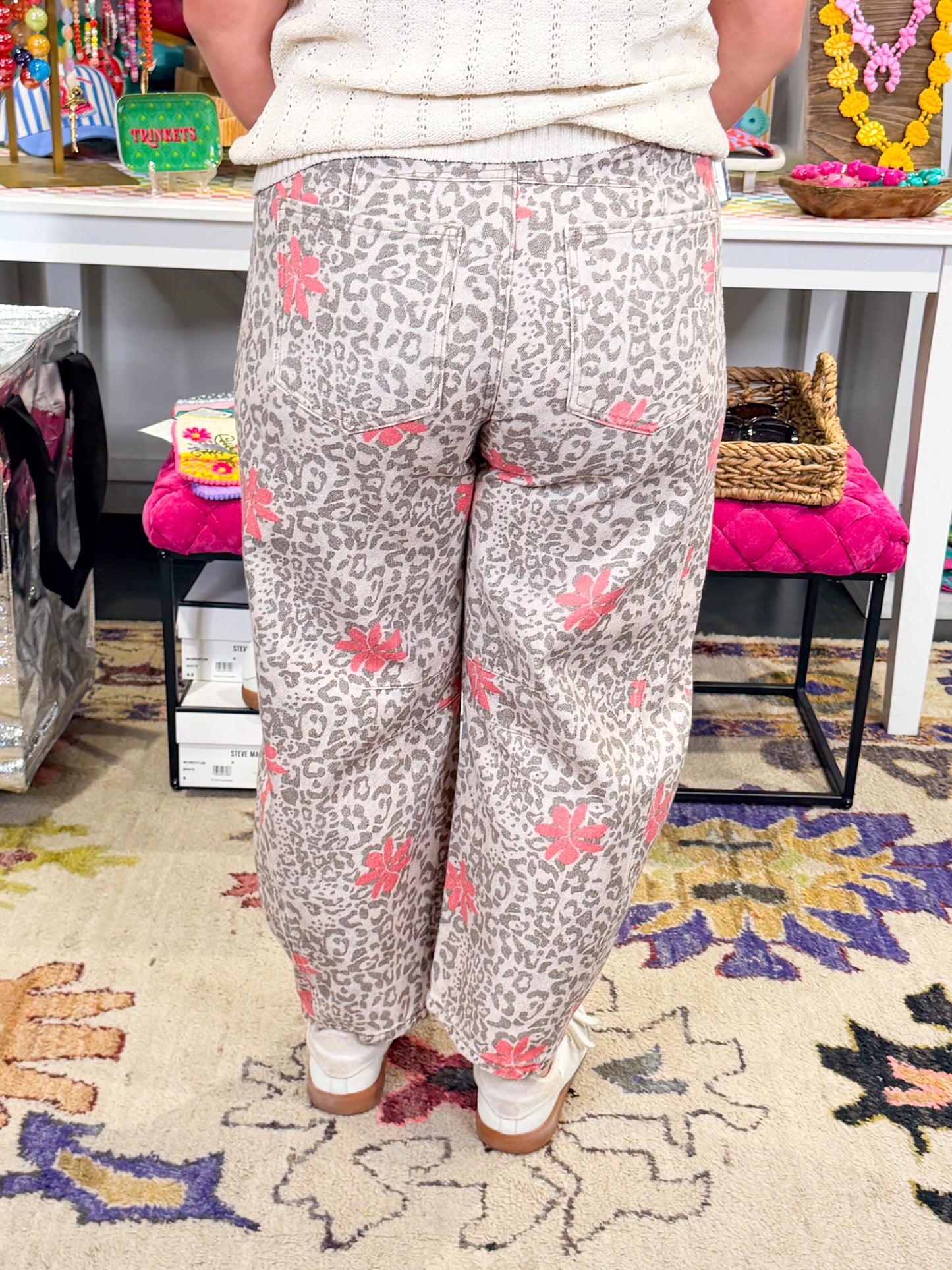 Rose Stone Printed Pants