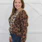 Delilah Sequin Taupe Sweater