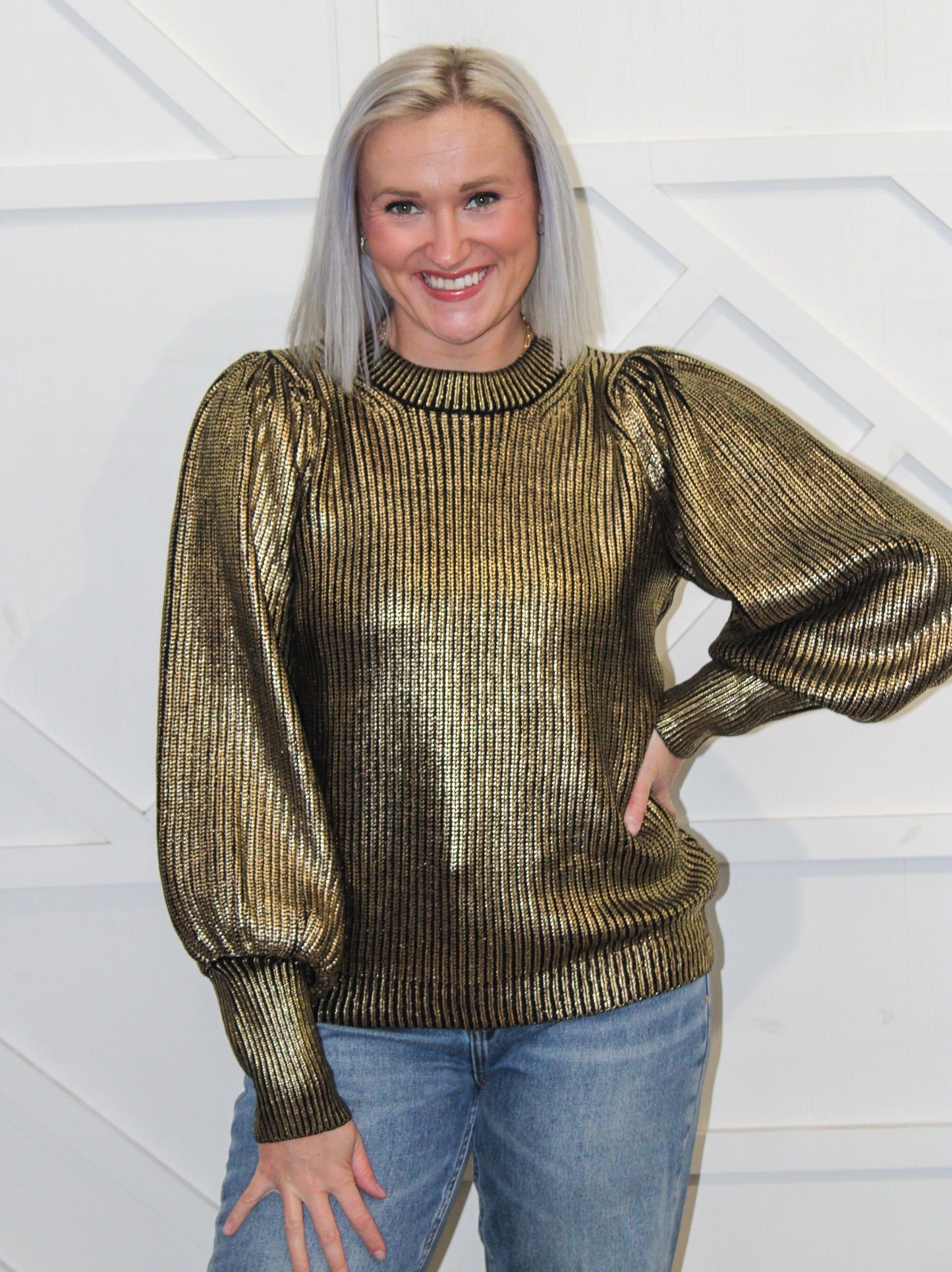 Millie Metallic Sweater