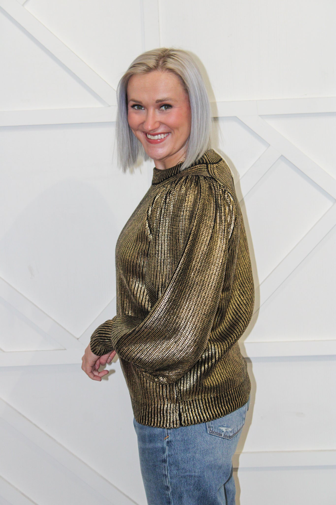 Millie Metallic Sweater